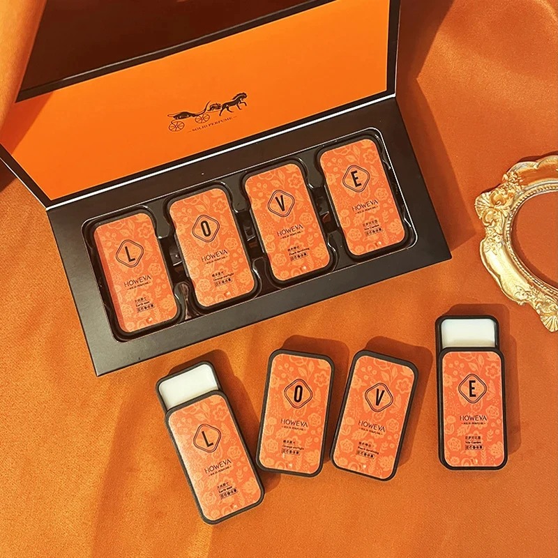 Perfume Fragrance Kit - 4-częściowy zestaw stałych perfum, zapachy kwiatowe
