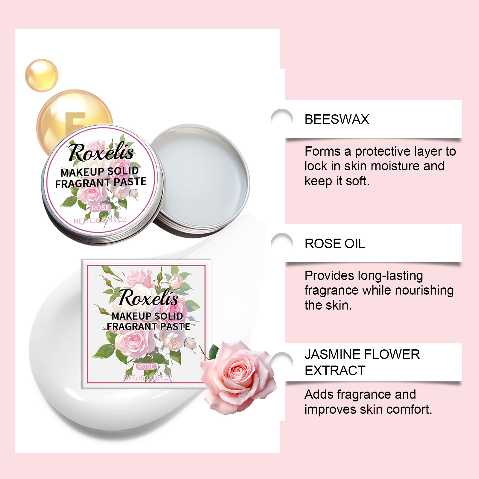 ROXELIS Rose Paste Balsam do c – Perfume Fragrance Kit recenzja i cena