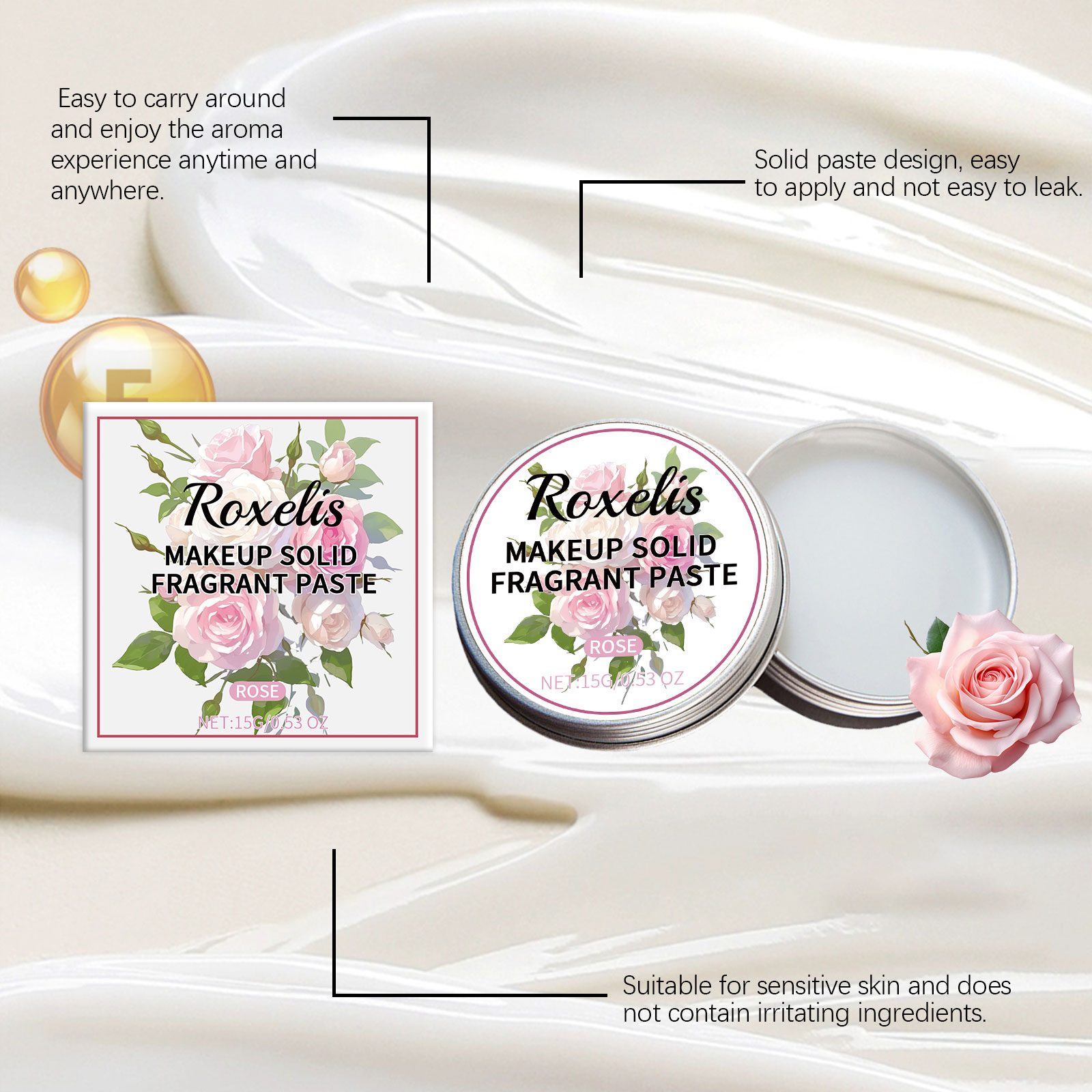 ROXELIS Rose Paste Balsam do c – Perfume Fragrance Kit recenzja i cena